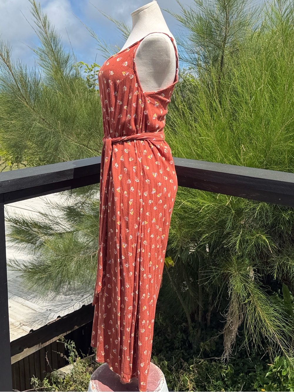 BILLABONG SHAKE IT AGAIN JUMPSUIT IN HENNA size Small - Picture 7 of 16